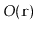 $ O(\ensuremath{\mathtt{r}})$