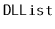 $ \mathtt{DLList}$