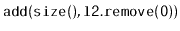 $ \mathtt{add(size(),l2.remove(0))}$