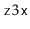 $ \ensuremath{\mathtt{z}}3\ensuremath{\mathtt{x}}$