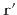 $ \mathtt{r'}$