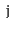 $ \mathtt{j}$