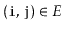 $ (\ensuremath{\mathtt{i}},\ensuremath{\mathtt{j}})\in E$