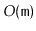 $ O(\ensuremath{\mathtt{m}})$